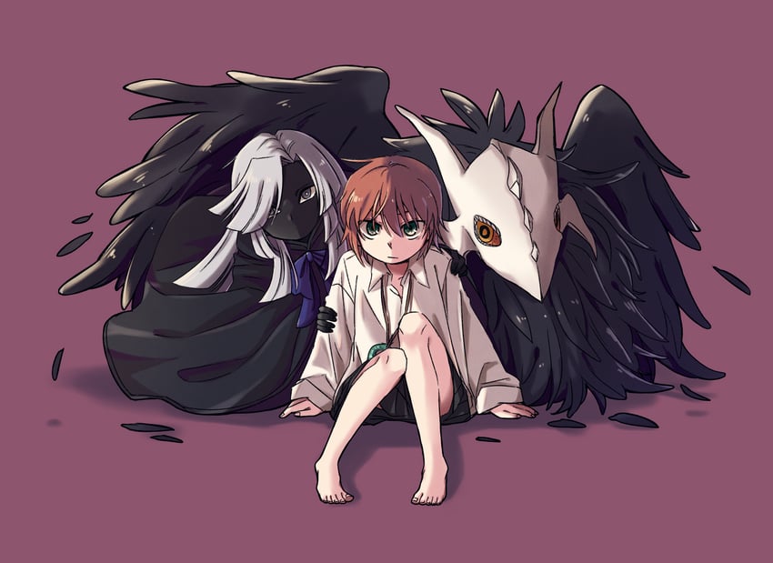hatori chise, elias ainsworth, and joseph cartaphilus (mahou tsukai no yome) drawn by delfuze