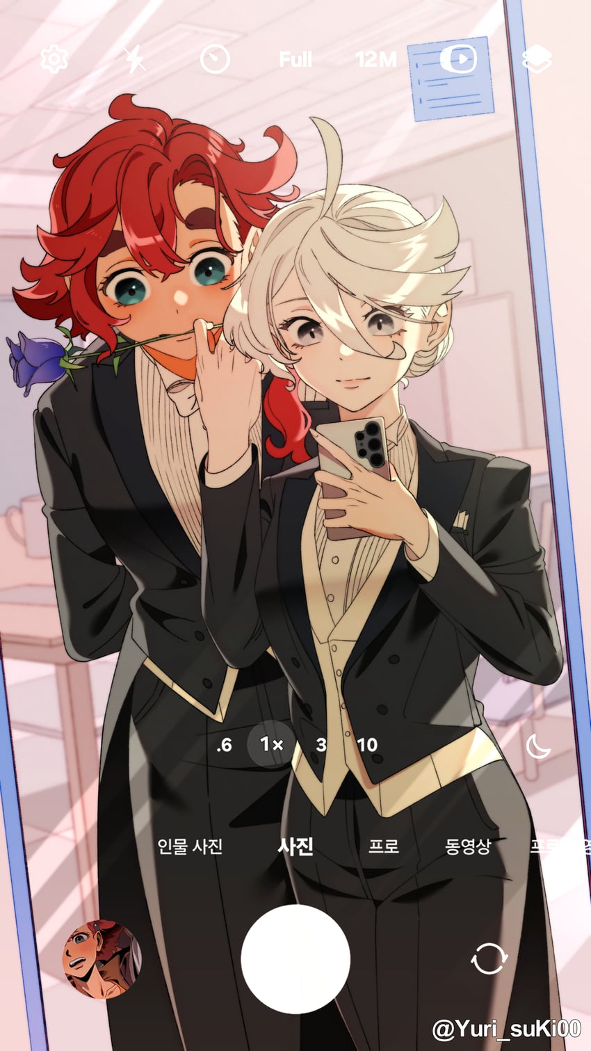 suletta mercury and miorine rembran (gundam and 1 more) drawn by yurisuki00