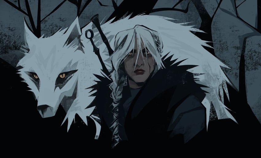 ciri (the witcher and 1 more) drawn by szczurherbacany