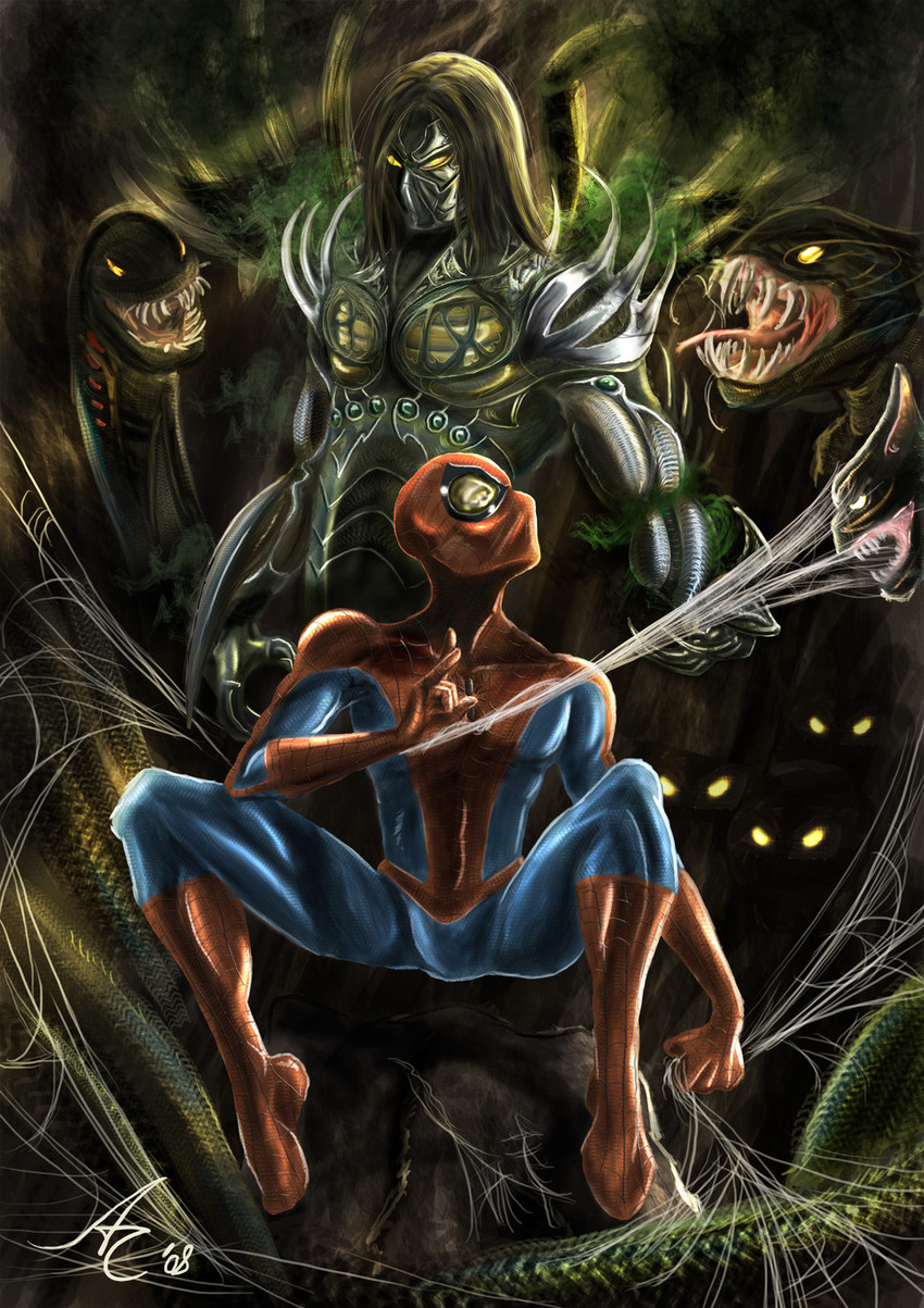spider-man and jackie estacado (marvel and 3 more)