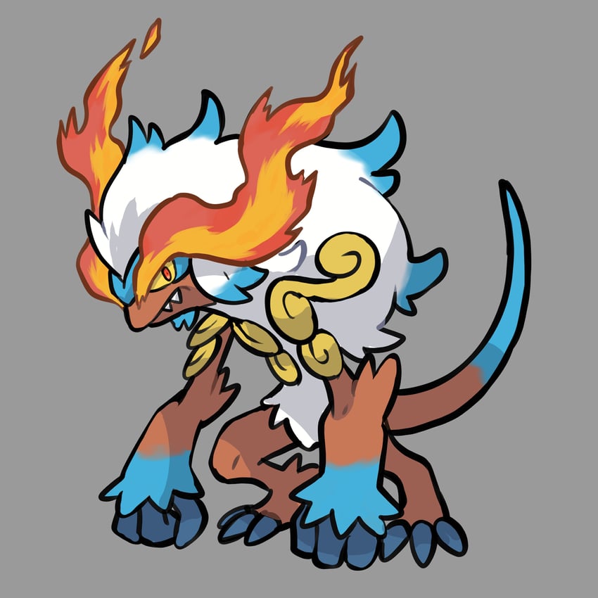 infernape (original and 1 more) drawn by rgreywind
