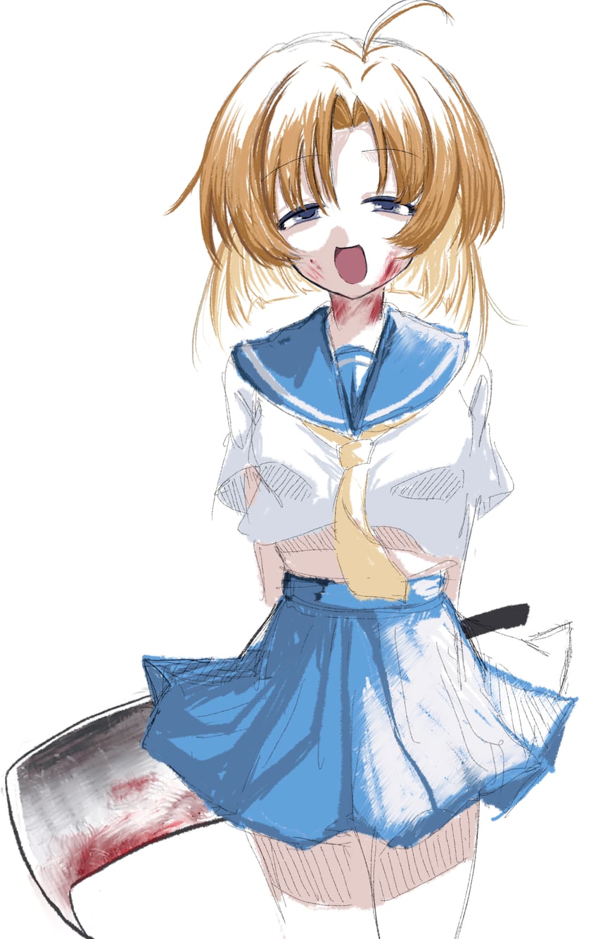 ryuuguu rena (higurashi no naku koro ni) drawn by nemu_(zutto_oyasu3)