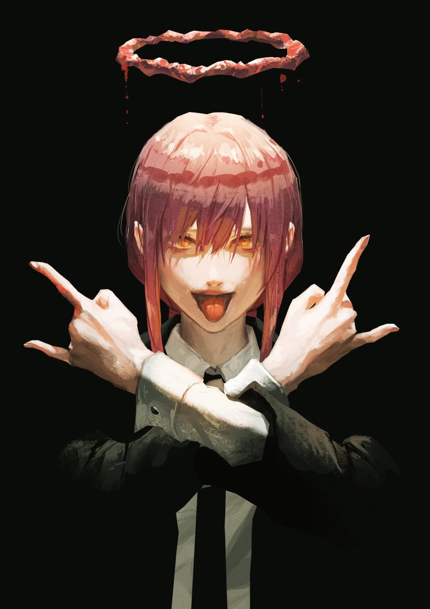 makima (chainsaw man and 1 more) drawn by neg_(101neg)