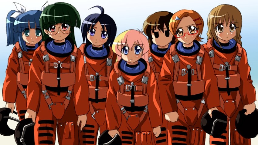 rebecca miyamoto, katagiri himeko, tachibana rei, suzuki sayaka, momose kurumi, and 2 more (pani poni dash! and 1 more) drawn by sanshita