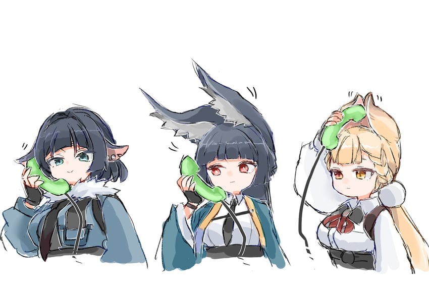 hoshimi miyabi, jane doe, and alice thymefield (zenless zone zero) drawn by az79709363