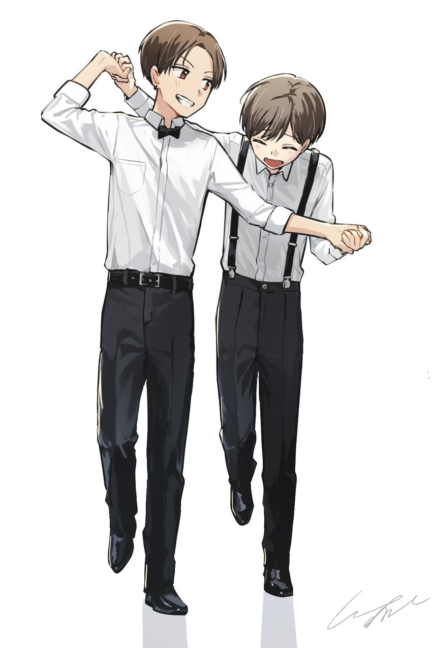 hanaoka makoto and taiga ryuuji (senpai wa otokonoko) drawn by pomu_(joynet)