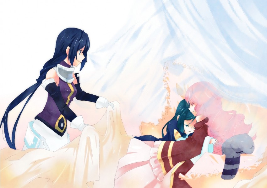 infel, nenesha, mimimi, and anna (ar tonelico and 1 more) drawn by yumemitsuki