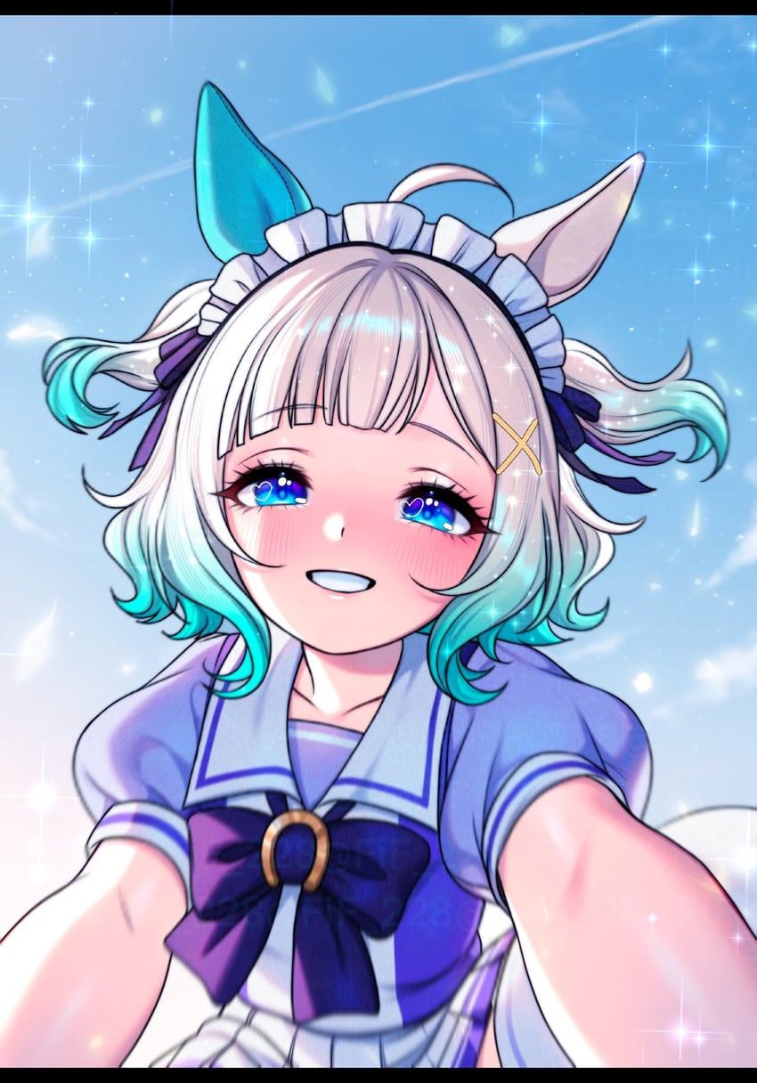 mint fantome (umamusume and 1 more) drawn by fif_228