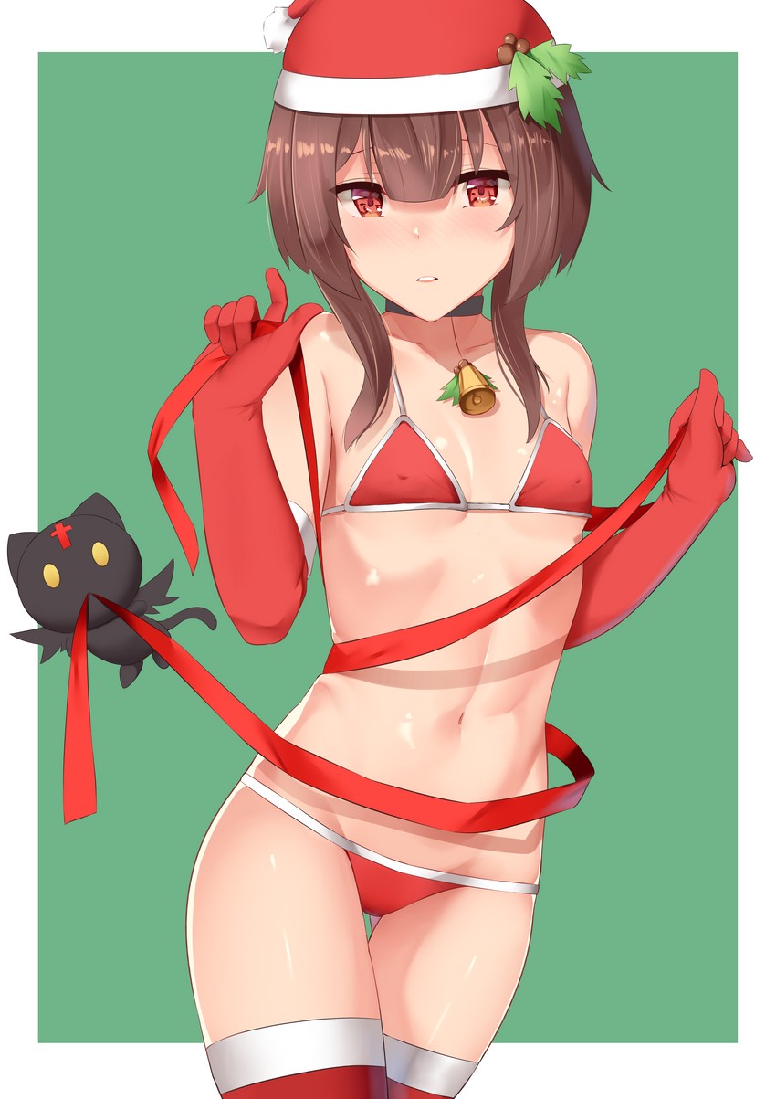 megumin and chomusuke (kono subarashii sekai ni shukufuku wo!) drawn by mengo