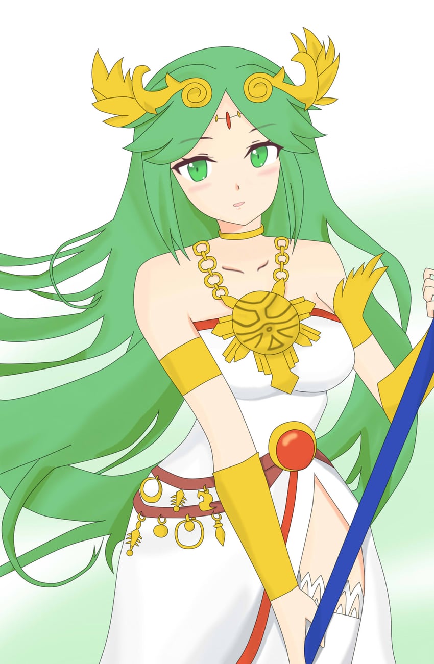palutena (kid icarus and 1 more) drawn by eipurirukuraun