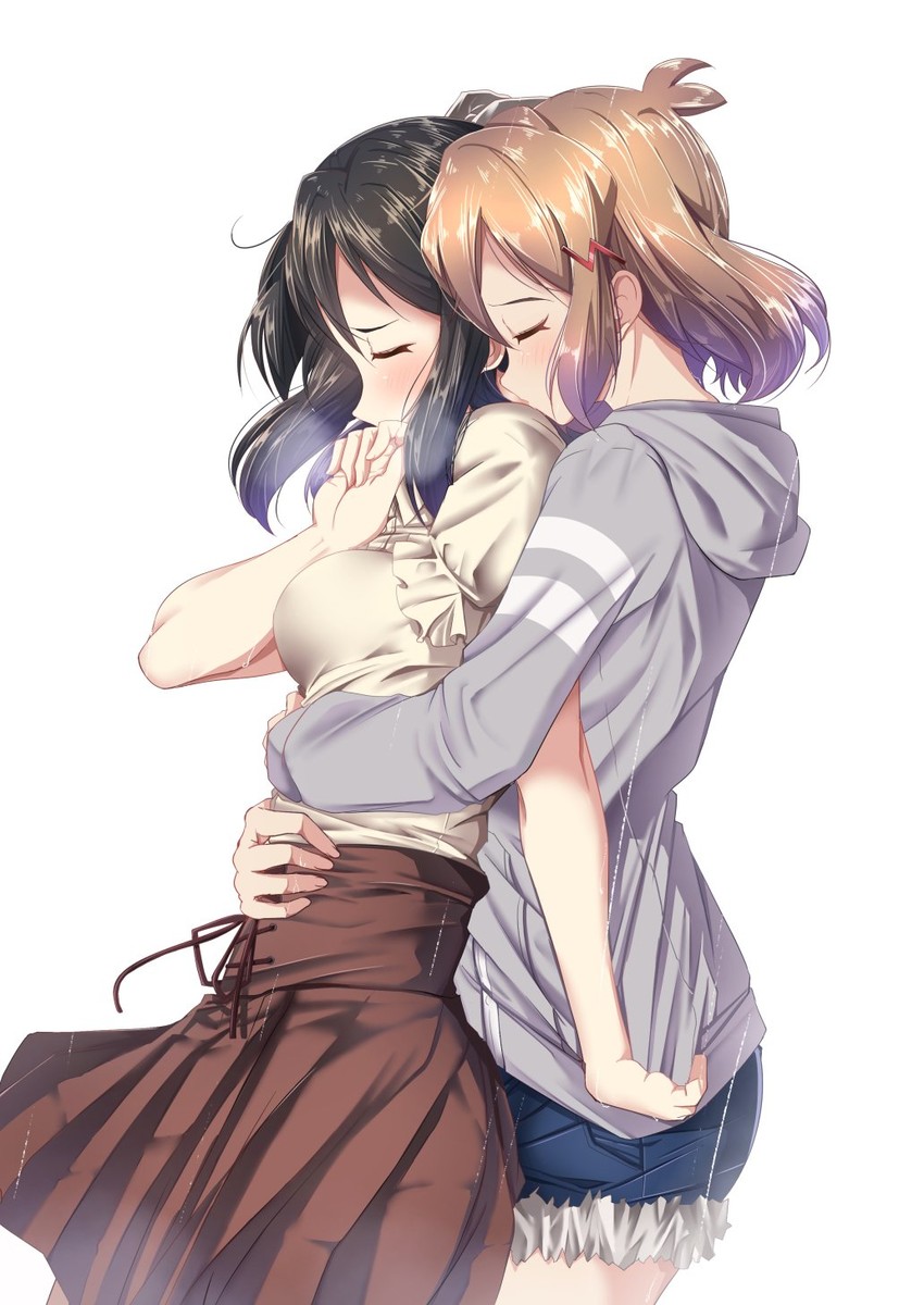 kohinata miku and tachibana hibiki (senki zesshou symphogear and 1 more) drawn by mad_(hazukiken)