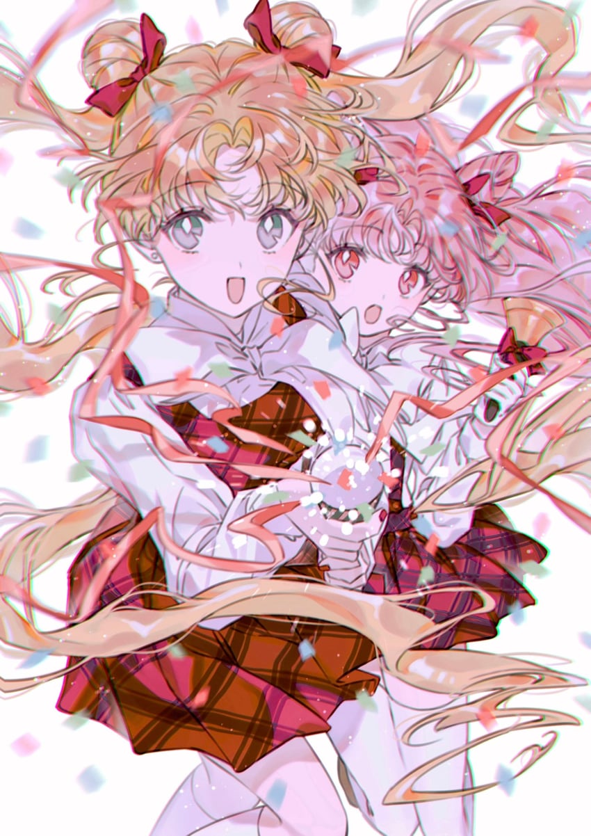 tsukino usagi and chibi usa (bishoujo senshi sailor moon) drawn by hn_sit