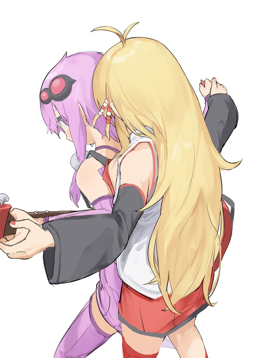 yuzuki yukari and tsurumaki maki (voiceroid) drawn by pocche-ex