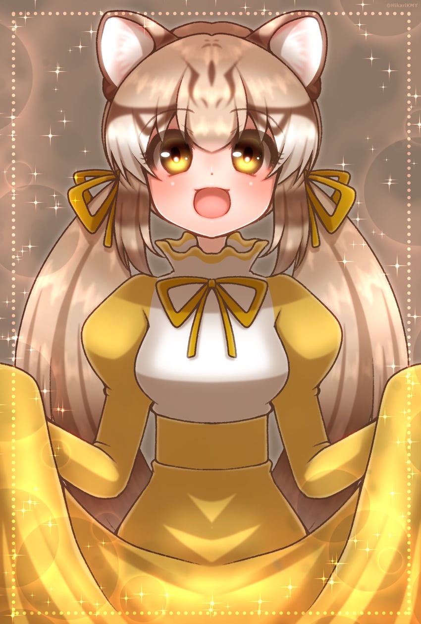 geoffroy's cat (kemono friends and 1 more) drawn by hikarikmy