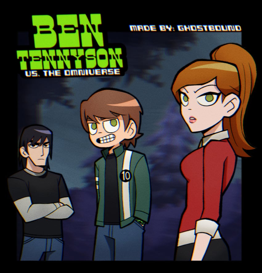 gwen tennyson, ben tennyson, and kevin levin (ben 10 and 2 more) drawn by ghostbound