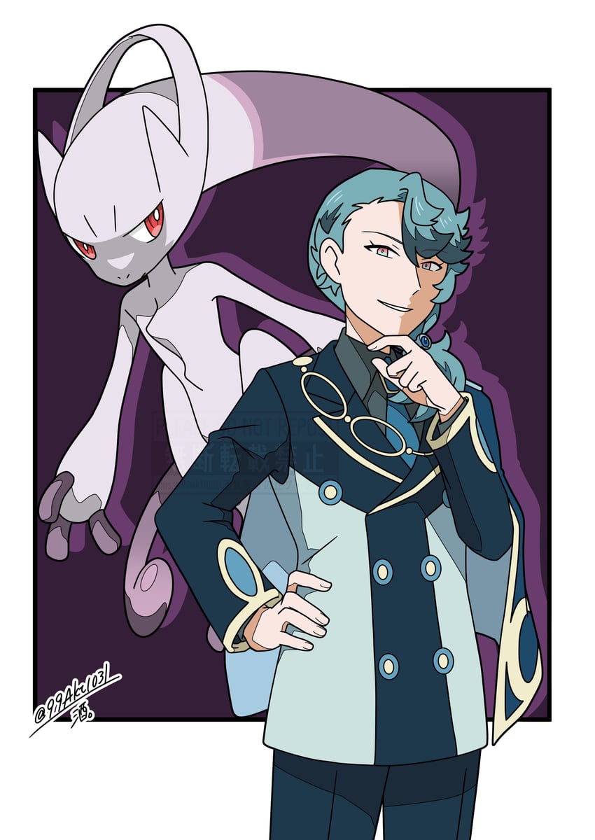 mewtwo, spinel, and mega mewtwo y (pokemon and 1 more) drawn by 99akt1031