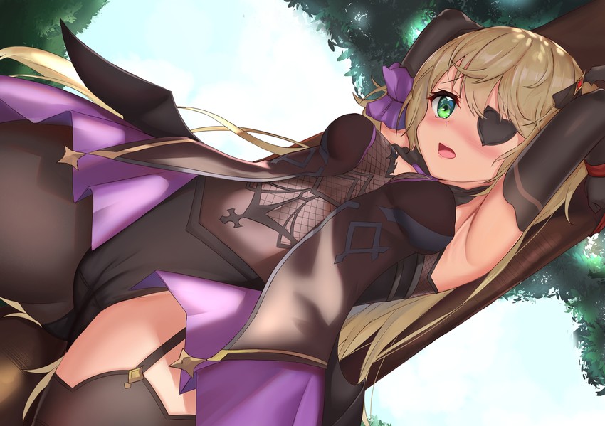 fischl (genshin impact) drawn by skai_kun