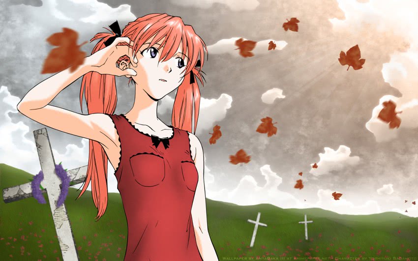 souryuu asuka langley (neon genesis evangelion) drawn by sadamoto_yoshiyuki