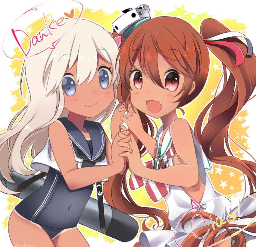 ro-500 and libeccio (kantai collection) drawn by fujiyama_ichiha
