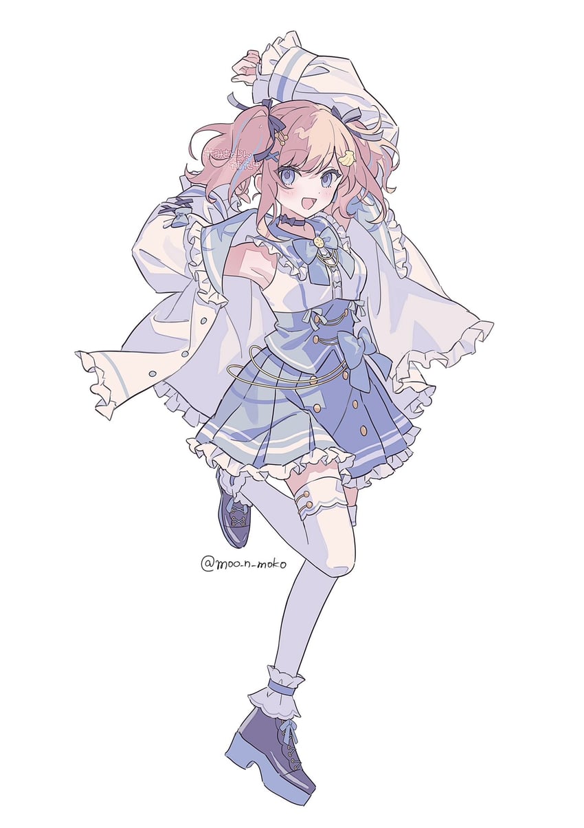 misato ran (indie virtual youtuber) drawn by moo_n_moko