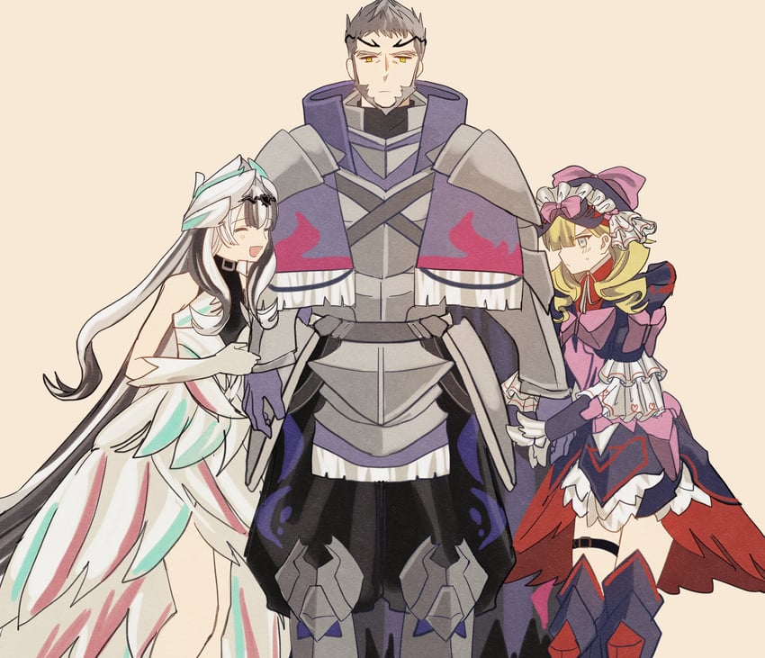 veyle, marni, and mauvier (fire emblem and 1 more) drawn by omlililimo