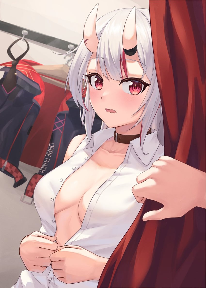 nakiri ayame (hololive and 1 more) drawn by leeshin0919