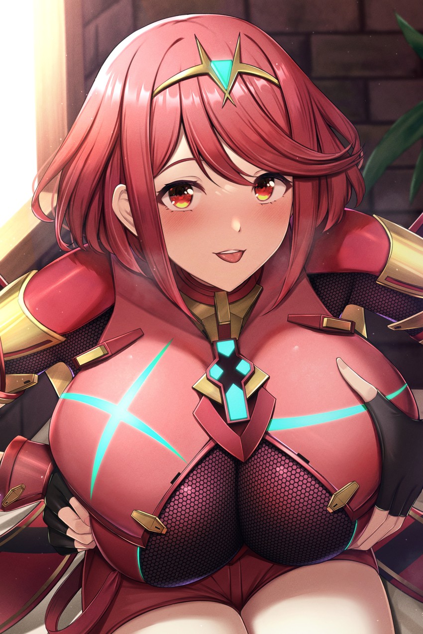 pyra (xenoblade chronicles and 1 more) drawn by kannko_bokujou
