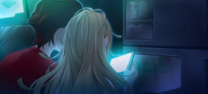koujiro frau and yashio kaito (robotics;notes) drawn by fukuda_tomonori