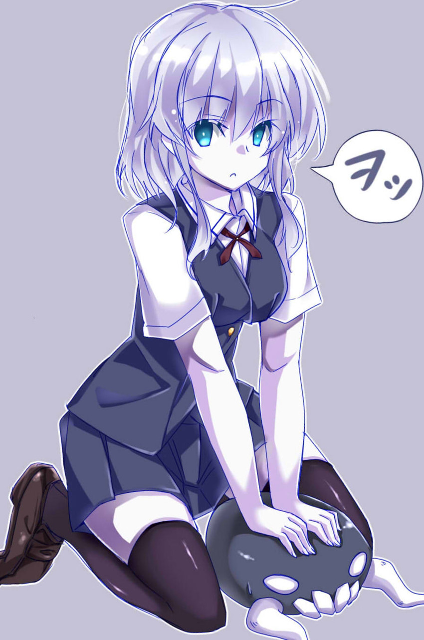 wo-class aircraft carrier and kosegawa shiromi (kantai collection and 2 more) drawn by narumiya_(empty_cafe)