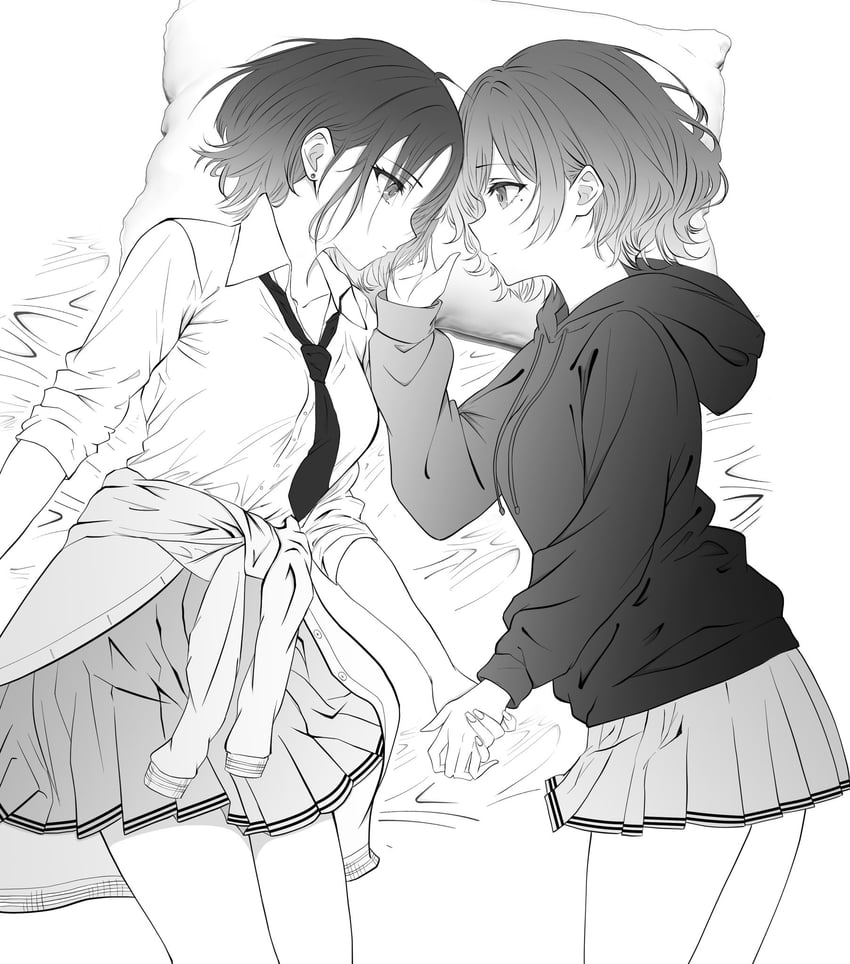 higuchi madoka and asakura toru (idolmaster and 1 more) drawn by koukashita