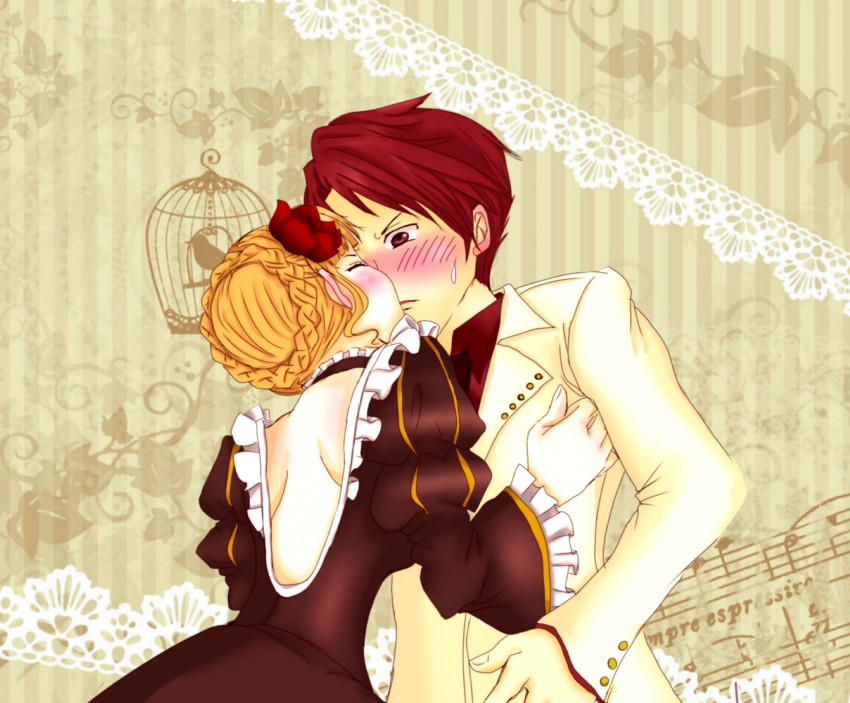 beatrice and ushiromiya battler (umineko no naku koro ni)