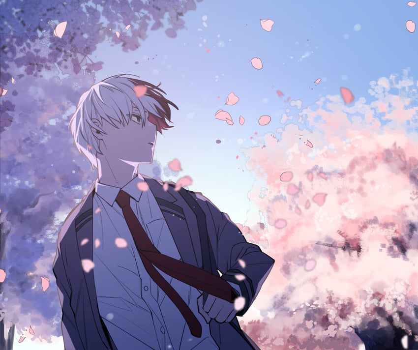 todoroki shoto (boku no hero academia) drawn by makuro