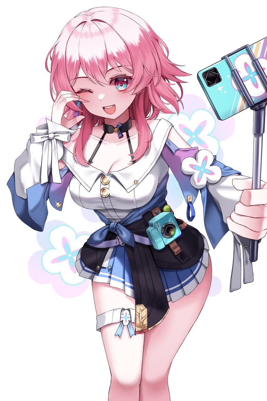 march 7th (honkai and 1 more) drawn by nq_(nnq_q)