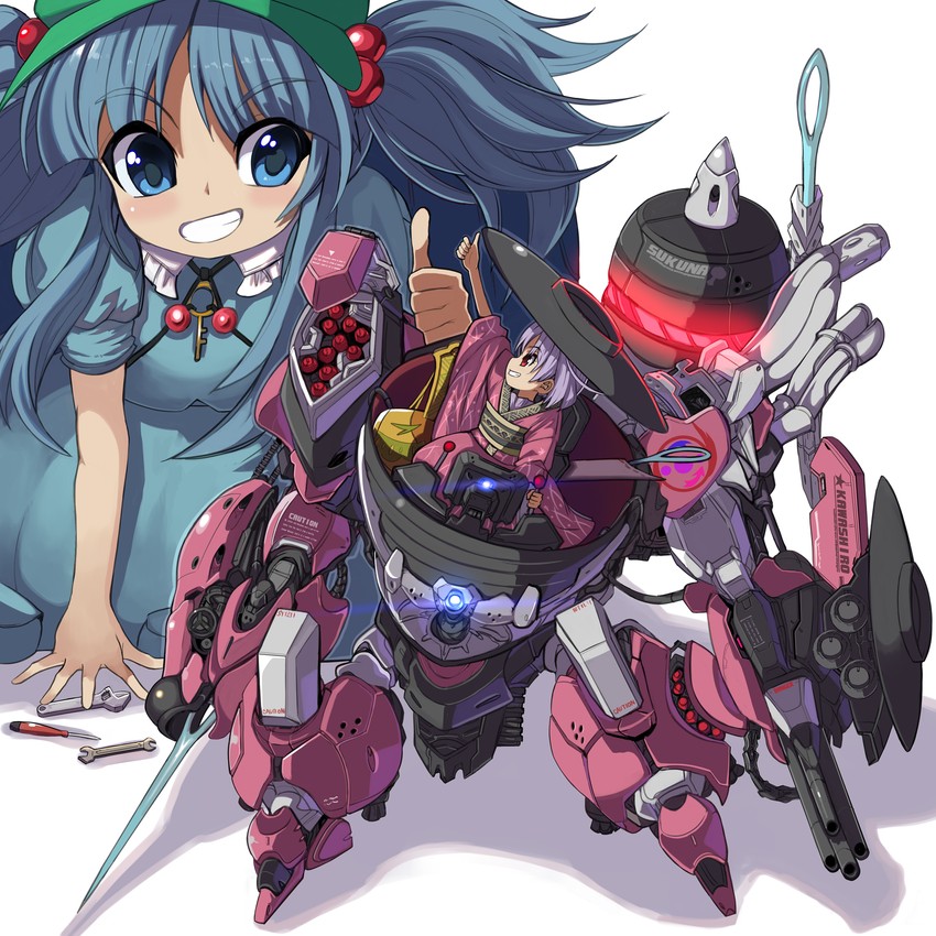 kawashiro nitori and sukuna shinmyoumaru (touhou) drawn by syope