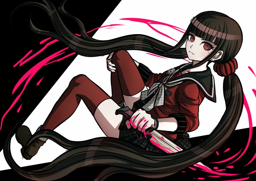 harukawa maki (danganronpa and 1 more) drawn by ktokei_(kurokku-tokei)