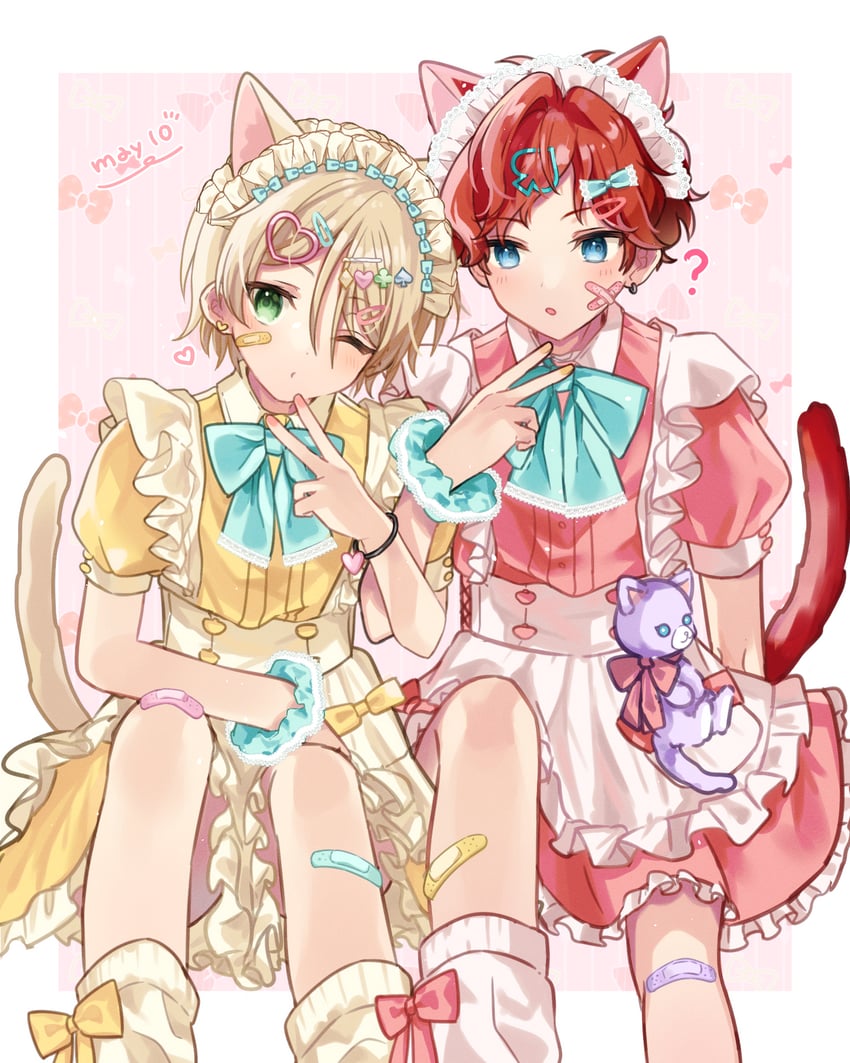 amagi hiiro and shiratori aira (ensemble stars!) drawn by shisokonbu