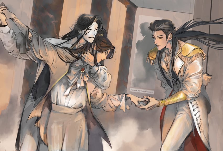 jun wu and bai wuxiang (tianguan cifu) drawn by mooncakebun