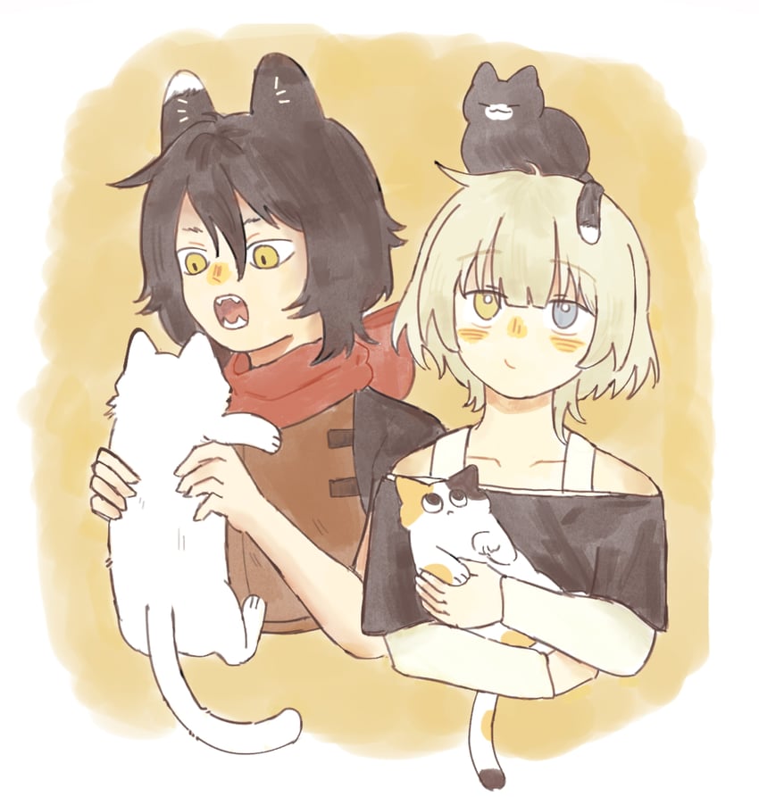 kaname raana and izutsumi (bang dream! and 2 more) drawn by gampong44