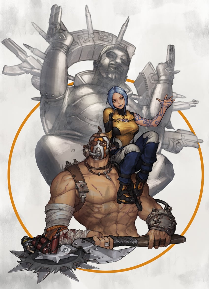 maya, krieg, and marcus kincaid (borderlands and 1 more) drawn by penett