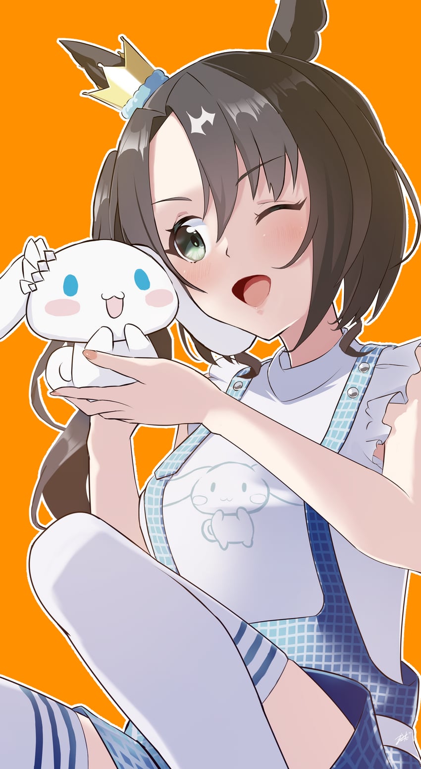 cinnamoroll and satono crown (umamusume and 2 more) drawn by masada_mode