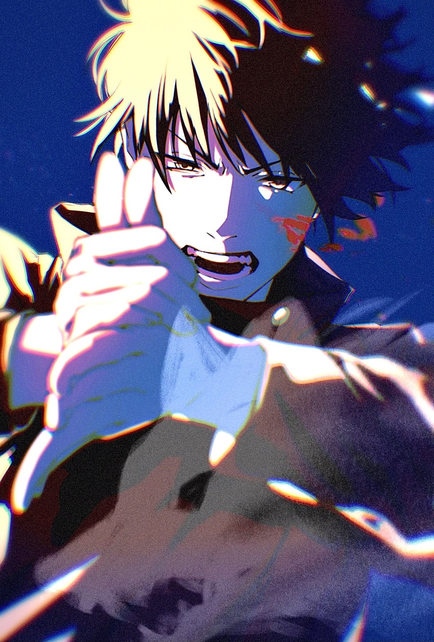 fushiguro megumi and gyokuken (jujutsu kaisen) drawn by kuropani_cos
