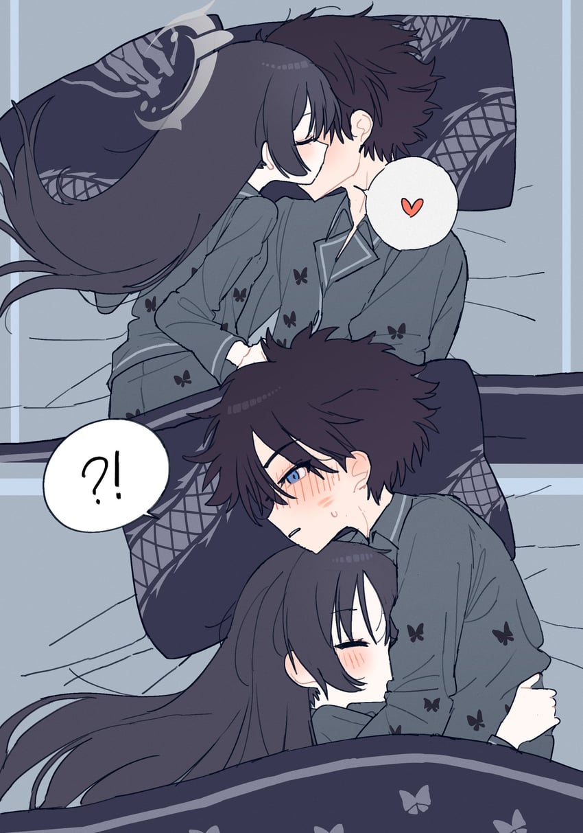 sensei and kisaki (blue archive) drawn by je_o_mo