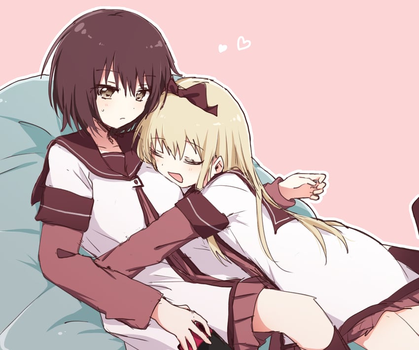 toshinou kyouko and funami yui (yuruyuri) drawn by migimiya_yoru