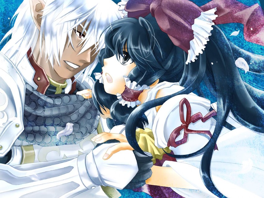 hakurei reimu and buront (touhou and 3 more) drawn by hypoxis