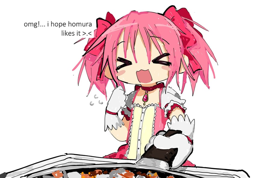 kaname madoka (mahou shoujo madoka magica) drawn by iamgod_0526