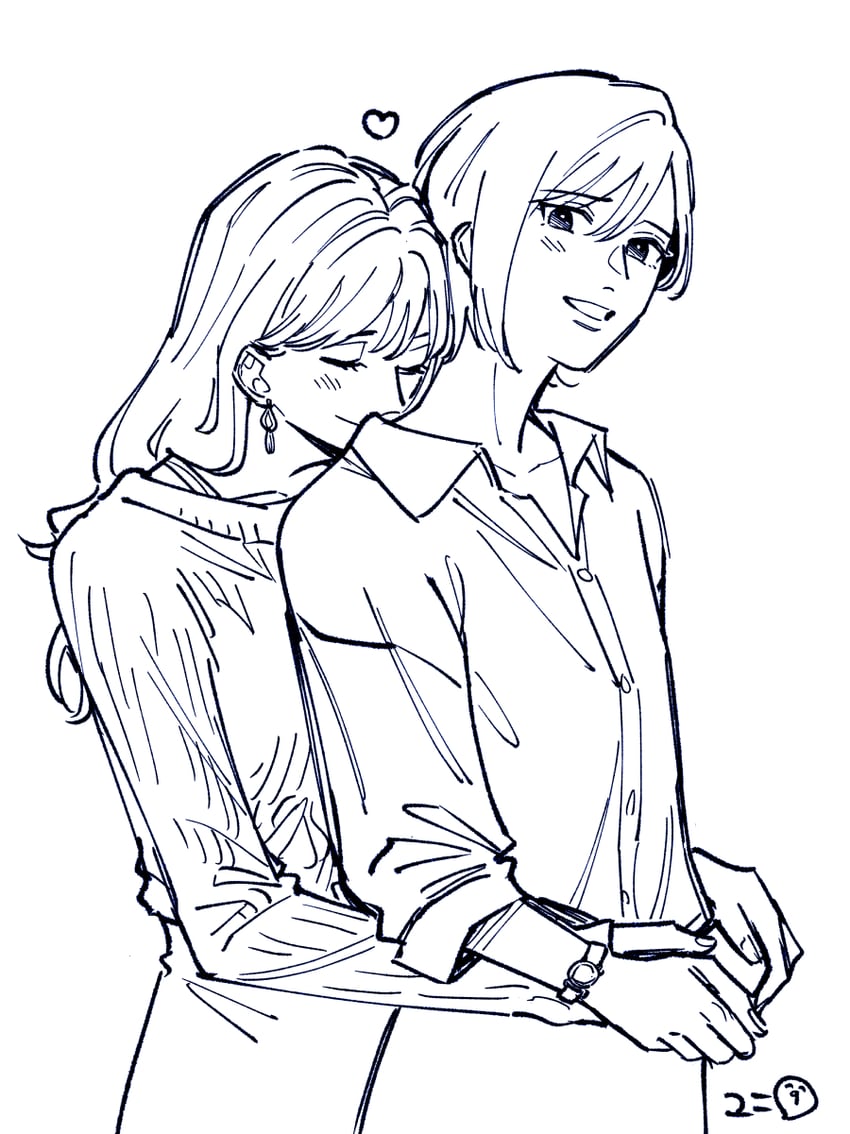 asano ayako and fujimura saori (nikurashii hodo aishiteru) drawn by yuni_(monoxx)