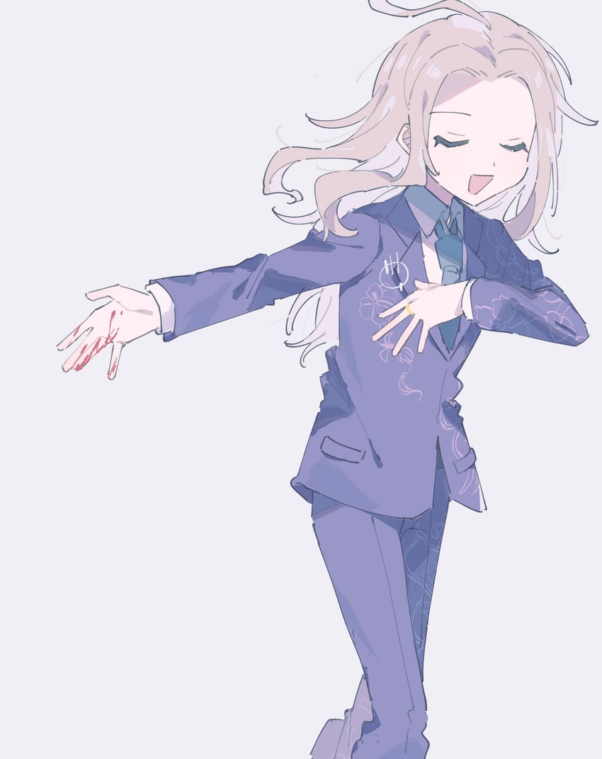 makoto kagutsuchi (master detective archives: rain code) drawn by hwr33m