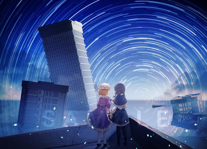 usami renko and maribel hearn (touhou) drawn by furahata_gen