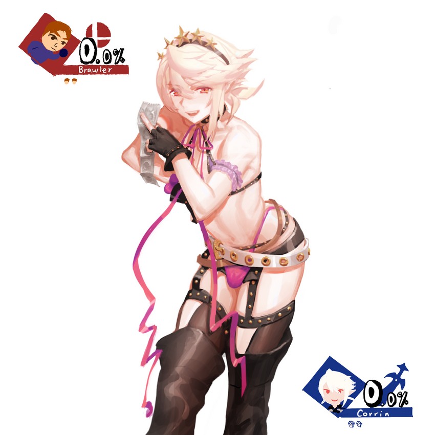 bb, male corrin, and mii (fate and 4 more) drawn by samsara_(shuukeura)