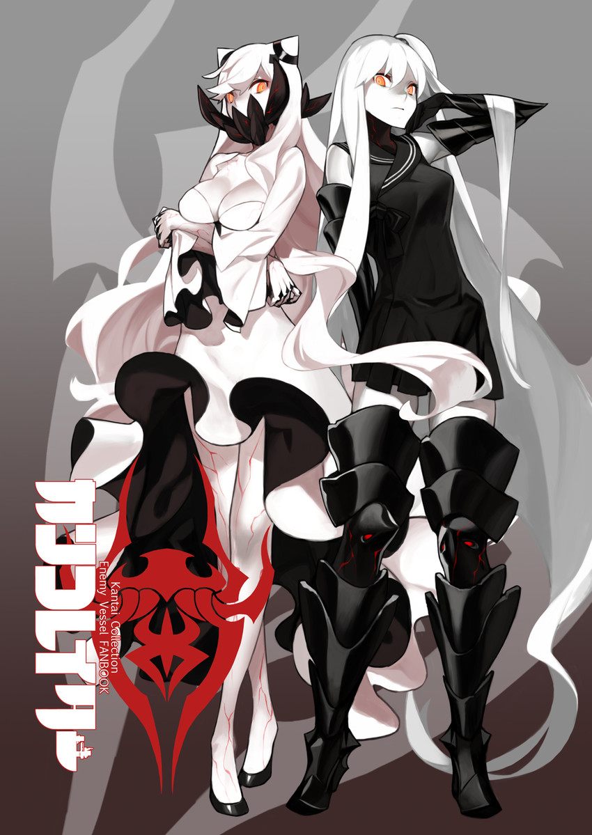 midway princess and aircraft carrier oni (kantai collection) drawn by 92m